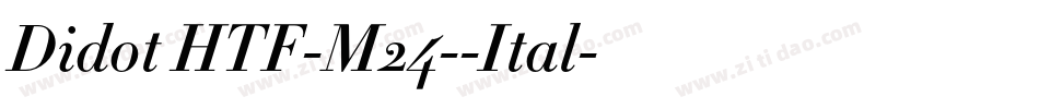 Didot HTF-M24--Ital字体转换